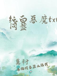 纯白恶魔txt网盘