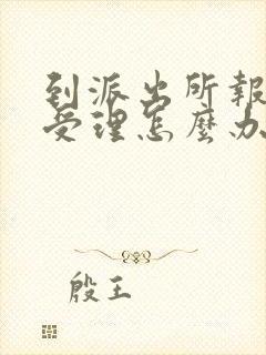 到派出所报案不受理怎么办