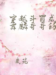 穿越斗罗成为唐舞麟哥哥的小说