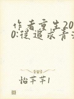 作者重生2000:从追求青涩校花同桌开始小说