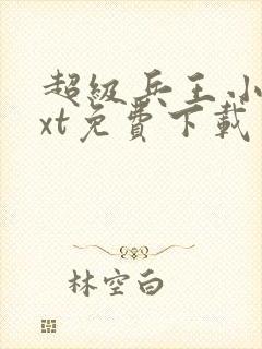 超级兵王小说txt免费下载