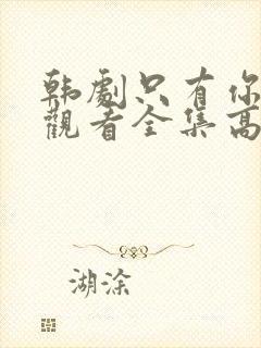 韩剧只有你在线观看全集高清