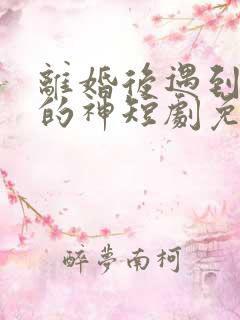 离婚后遇到心软的神短剧免费观看