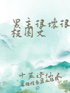 男主很坏很痞的校园文