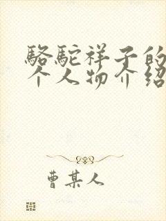 骆驼祥子的16个人物介绍