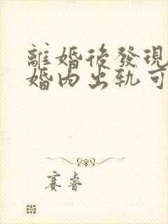 离婚后发现对方婚内出轨可以起诉吗