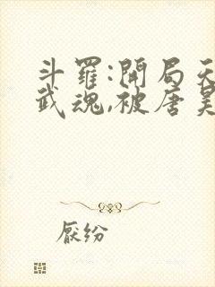 斗罗:开局天使武魂,被唐昊追杀原著小说