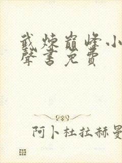 武炼巅峰小说有声书免费