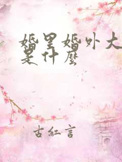 婚里婚外大结局是什么