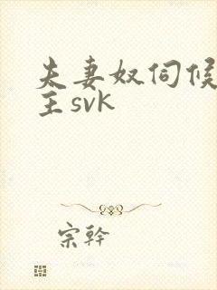 夫妻奴伺候夫妻主svk