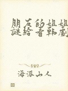 朋友的姐姐中字谜给看韩剧