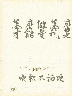 怎么做怎么说你才能爱我是什么歌