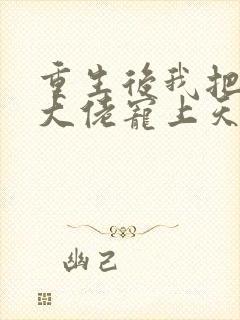 重生后我把残疾大佬宠上天