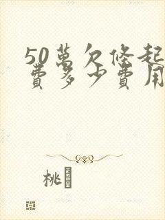 50万欠条起诉费多少费用