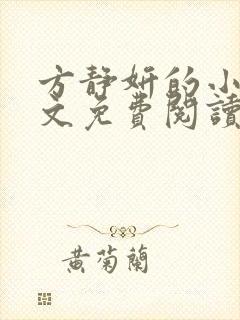 方静妍的小说全文免费阅读无弹窗