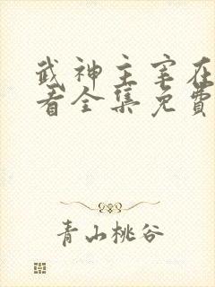 武神主宰在线观看全集免费播放