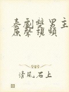 泰剧双男主吻戏原声视频