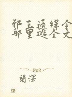 邪王通缉令傻妃哪里逃全文免费阅读