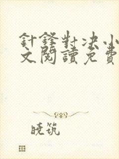 针锋对决小说全文阅读免费