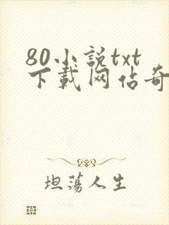 80小说txt下载网站奇书网