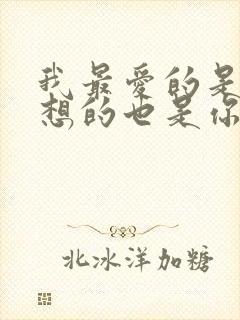 我最爱的是你最想的也是你是什么歌