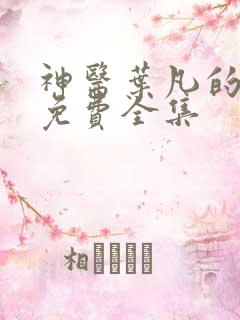 神医叶凡的小说免费全集