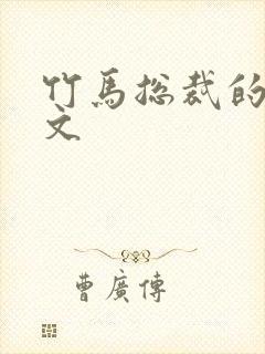 竹马总裁的甜宠文