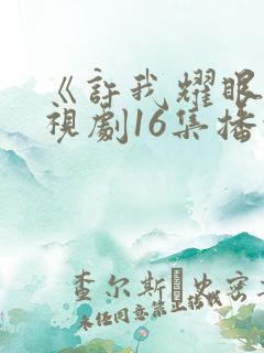 《许我耀眼》电视剧16集播放