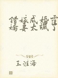 错嫁成婚霍少小娇妻太飒了