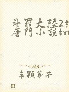 斗罗大陆2绝世唐门小说txt下载全集