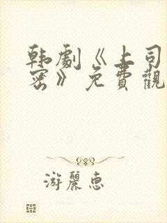 韩剧《上司的秘密》免费观看全集