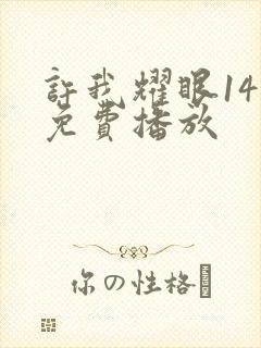 许我耀眼14集免费播放