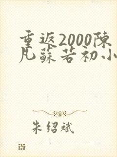 重返2000陈凡苏若初小说
