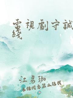 电视剧守诚者在线