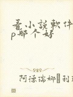 看小说软件app哪个好