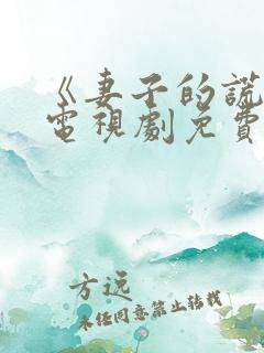 《妻子的谎言》电视剧免费观看全集