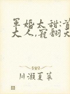 军婚太甜:首长大人,宠翻天