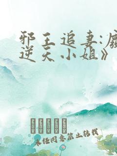 邪王追妻:废材逆天小姐》