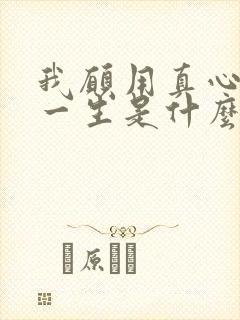 我愿用真心爱你一生是什么歌