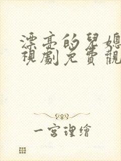 漂亮的儿媳妇电视剧免费观看