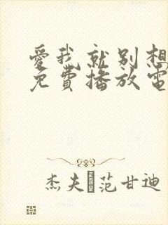 爱我就别想太多免费播放电视剧高清