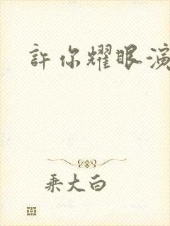 许你耀眼演员表