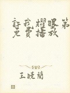 许我耀眼第1集免费播放