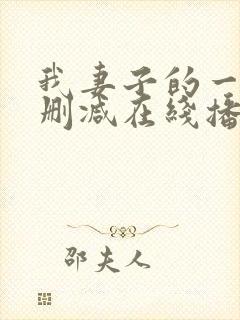 我妻子的一切未删减在线播放