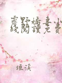 霁野娇妻小说在线阅读免费