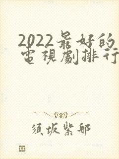 2022最好的电视剧排行榜前十名