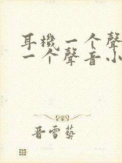 耳机一个声音大一个声音小