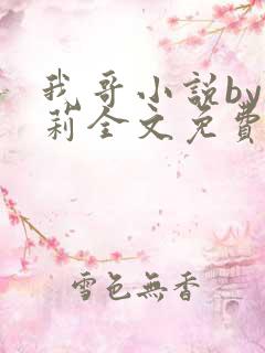 我哥小说by雪莉全文免费阅读笔趣阁