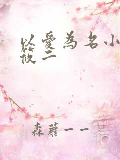 以爱为名小说梦筱二