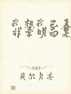 我想我已表现得非常明白是什么歌啊